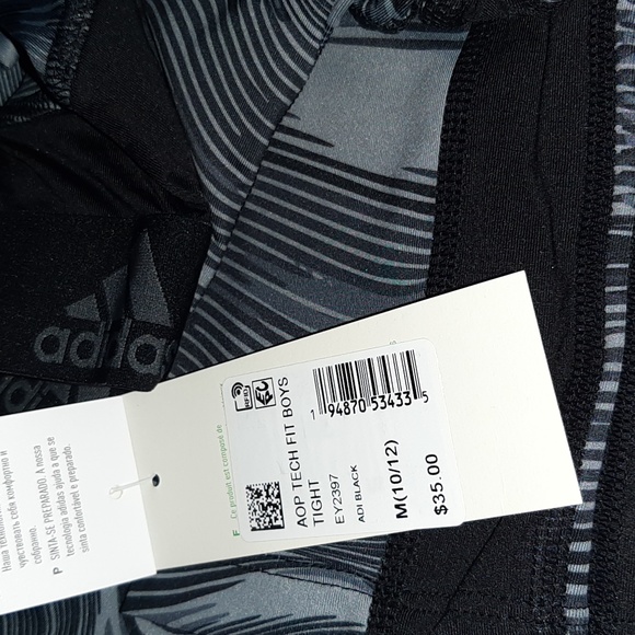 Adidas Allover Print TechFit Tights *NWT* - Picture 7 of 9